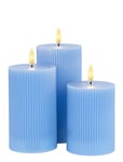Smilla Genopladelig Home Decoration Candles Led Candles Blue Sirius Home