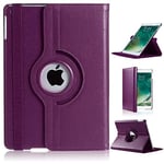 DN-Technology IPad Mini 4 Case,iPad Mini 4 Cover,iPad Mini 4 Leather Case, PU Leather Flip Case Stand Function Slim Case Premium 360 Rotating Case Cover (PURPLE)