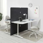 IKEA BEKANT skrivbord med avskärmning 160x160 150 cm