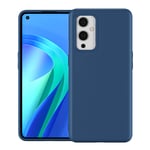 Foluu Case for OnePlus 9 5G Case, Liquid Silicone Gel Rubber Bumper Case with Soft Microfiber Lining Cushion Slim Hard Shell Shockproof Protective Cover for OnePlus 9 5G (Blue)