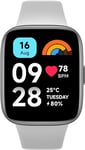 Xiaomi Redmi Watch 3 Active Gris, écran LCD 1.83", Bluetooth, 100 Mode de Sports, Suivi de la Condition Physique, résistance à l'eau 50m, jusqu'à 12 Jours d'autonomie