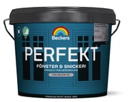 Beckers Fönster- och snickerifärg, Perfekt halvblank, 0.75L, Utevit