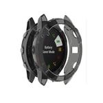 YOUZHIXUAN Smart watch series For Garmin Fenix 6X TPU Half Coverage Smart Watch Protevtice Case (Black) (Color : Black)