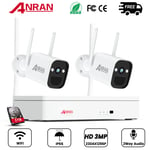 ANRAN Security Camera System 1296P Wireless Wifi Battery Outdoor Audio 8CH NVR 