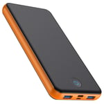 HETP Power Bank - Fast Charging 26800mAh Portable Charger [18W PD QC 3.0] 3-Output & 2-Input USB C External Battery Pack Compatible with iPhone 13 12 X Pro Samsung S21 S20 Huawei Xiaomi etc - Orange