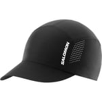 Salomon Cross Compact Unisex Cap,Trail Running Hiking, Lightweight & Packable, Moisture Management, and Recycled Fabric, Black, One Size