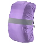 65-75L Waterproof Backpack Rain Cover with Reflective Strap XL Purple