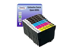 10 cartouches d'encre compatibles avec 603xl pour epson xp-2100, xp-2105, xp-3100 -t3azur