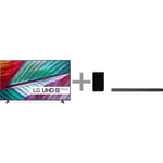 LG UR76 75" 4K LED TV + LG SPD75YA 3.1.2 Dolby Atmos Soundbar -tuotepaketti