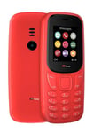 TTfone TT170 UK Sim Free Simple Feature Mobile Phone 1.8inch Screen Camera, Bluetooth Game, Alarm - Pay As You Go (Vodafone, with £0 Credit, Red)
