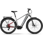 Elcykel hybrid Haibike Trekking 7 High Soft Grey/Red/Blue Glossy L 2025