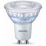 Philips Warm Glow LED -spotlampa, GU10, 2200-2700 K, 575 lm, dimbar