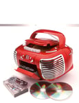 3-in-1 retro radio/cassette/cd portable player gvps813  by  GPO