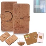 360° wallet case cork cover for Oppo Reno10 Pro+ Global case bag