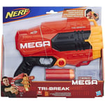 Nerf Blaster Toy Gun Mega Tri Break N-Strike Foam Whistler Darts Action Fun Play