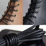 Waxed Round Shoe Laces Shoelace Bootlaces Leather Brogues Multi Light Brown