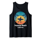 Imperial Beach California Surfing Surfer Vintage Sunset Sun Tank Top