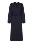 Lollys Laundry Parisll Midi Dress Ls Marinblå