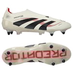 adidas Predator Elite Laceless Sg Champagne - Vit/svart/ruby - Soft Ground (Sg), storlek 47⅓