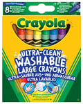 CRAYOLA - 8 Gros crayons à la cire ultra lavables