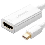 Ugreen 4K HDMI female Mini DisplayPort Thunderbolt 2.0 Kabel Vit - TheMobileStore Laddare & kablar