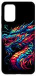 Coque pour Galaxy S20+ Illustration animale de dragon cool esprit animal Tie Dye Art