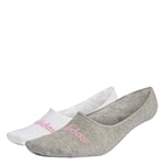 ADIDAS IC1295 T LIN BALLER 2P Socks Unisex white/medium grey heather/bliss pink L