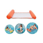 NMSLL Pool Inflatable Water Hammock, Inflatable Floating Bed Air Lightweight Chair Float Hammock For Adults And Kids Orange