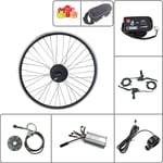 Schuck Electric Bicycle Conversion Kit Rear Rotate Motor Wheel 16-29inch 700C wheel 36V48V 500W with KT LED880 Display Ebike kit (48CV500W LED880 27.5inch)
