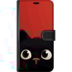 OnePlus Nord 2T Svart Plånboksfodral Busig Katt