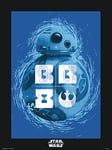 Erik - P30X40CM0127 Impression sur Toile Star Wars Épisode Ix - BB-8 Blue, 30 x 40 cm