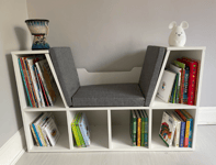 Modern Storage Bench Cushion Window Seat Kid Cube Bookcase Cabinet Display Shelf