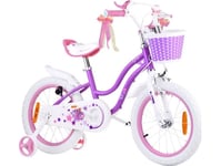 Royalbaby Royalbaby Barncykel Star Girl 16 Tum Korg Sidohjul Rb16g-1