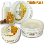 THE BODY SHOP Almond Milk & Honey Softening Body Butter 200ml Dry Skin - 3 PACK