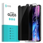 Syncwire Privacy Screen Protector for iPhone 11 Pro Max/ Xs Max (2-Pack), Anti-Fingerprint Tempered Glass (9H Hardness, 6X Stronger, Installation Frame, Bubble Free) [Not Edge to Edge]