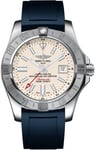 Breitling Watch Avenger II GMT Stratus Silver