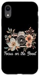 iPhone XR Photographer Focus On The Good Camera Flowers Photography Case