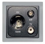 Uttag 12 volt/sat/tv