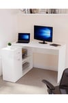 Vida Designs Longton Adjustable Computer Desk Storage Office Study Gaming Table