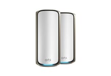 NETGEAR Orbi 970 Series Quad-Band WiFi 7, 2-Pack Quad-band (2.4 GHz / 5 GHz-1 / 5 GHz-2 / 6 GHz) Wi-Fi 6 (802.11ax) Grå 3 Intern