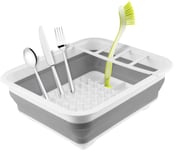 ECONX Premium Collapsible Dish Drainer - Durable Folding Dish Draining Board - Space Saver for Travel, Small Kitchens, Caravans, Houseboats, Camping, Tents - Hygienic & Practical Dish Rack Drainer