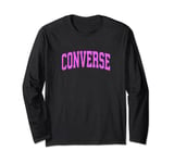 Converse Texas TX Vintage Athletic Sports Pink Design Long Sleeve T-Shirt