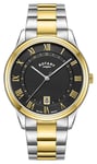 Rotary GB05391/10 Dress Date Quartz (40.5mm) Charcoal Black Watch