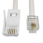 BT to RJ11 4 Pin Crossover Fax / Modem Cable - 5m