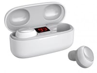 Trådlösa in-Ear Hörlurar Vita med Trådlös Laddbox WK Design