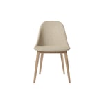 Harbour Side Dining Chair Wood Base Upholstered, Natural Oak/bouclé 02
