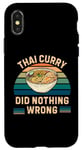 Coque pour iPhone X/XS Curry thaïlandais rétro n'a rien de mal vintage thaïlandais amateur de curry