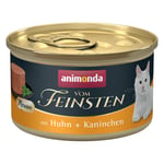 Animonda Vom Feinsten Adult 12 x 85 g - Kyckling + Kanin