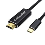 USB C to HDMI cable 4K@60HZ 1.8M,Thunderbolt 3 to hdmi adapter cable compatible for Macbook/Macbook pro/iMac/iMac pro/Macbook air/Mac mini/iPad pro/DELL/Pixel/X360/Yoga/HUAWEI/SAMSUNG and more