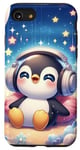 iPhone SE (2020) / 7 / 8 Kawaii Penguin Headphones: The Penguin's Playlist Case